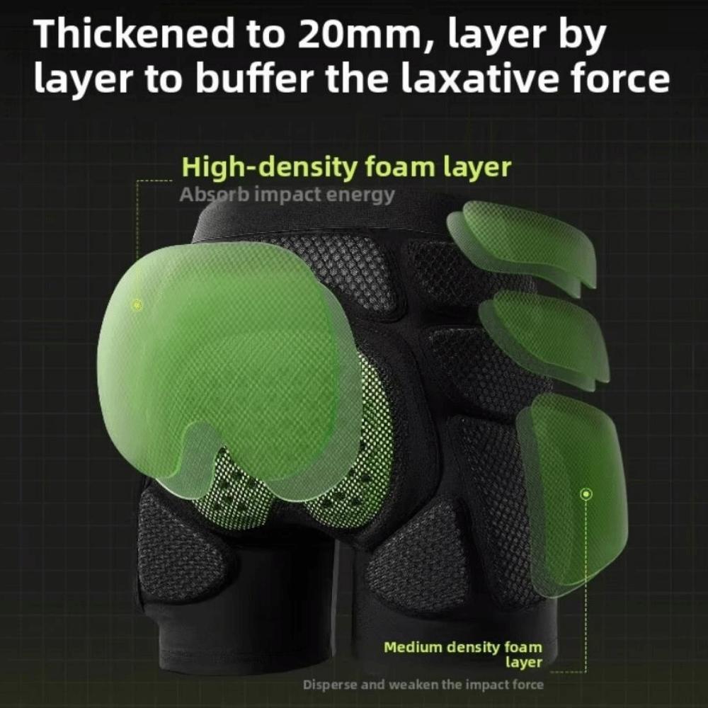 Protective Ski Anti-fall Hip Pads Breathable Ice Skating Knee Pads  Winter Sports Safety