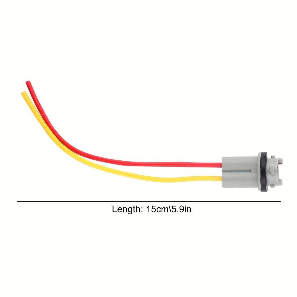 2PCS Pigtail Wire Female Socket 194 168 T10 PGS Front Rear Turn Signal Light Plug