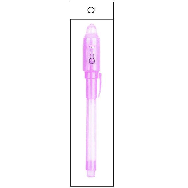 Glow-in-the-Dark Purple UV Invisible Marker - Minimalist Fluorescent Money Detector Pen.