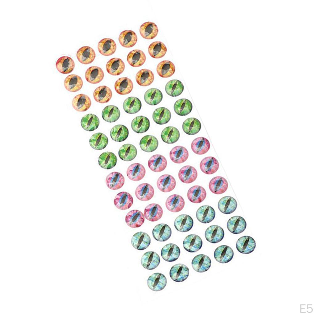 6/812mm 4D Holographic Lure Eyes Fly Tying Jigs Crafts Dolls