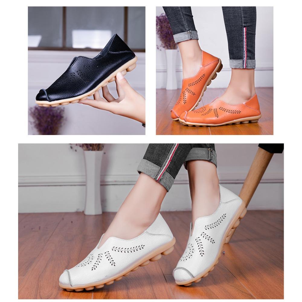 Summer Women's Flat Shoes Single Shoes Bean Shoes