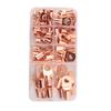 ABWR-70Pcs Wire Lug Connector Ring SC6-25 Copper Connectors Bare Cable Electric Crimp Terminal Connector Kit