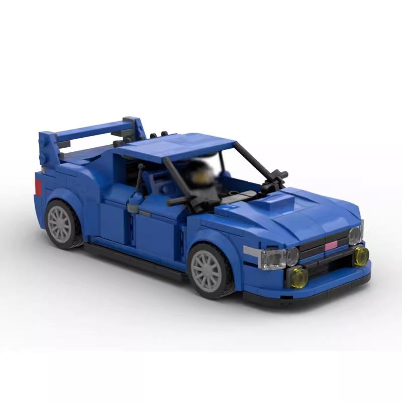 MOC-30760 Subaru WRX STi Building Block Racing Speed8 Grid Puzzle Assembly Model