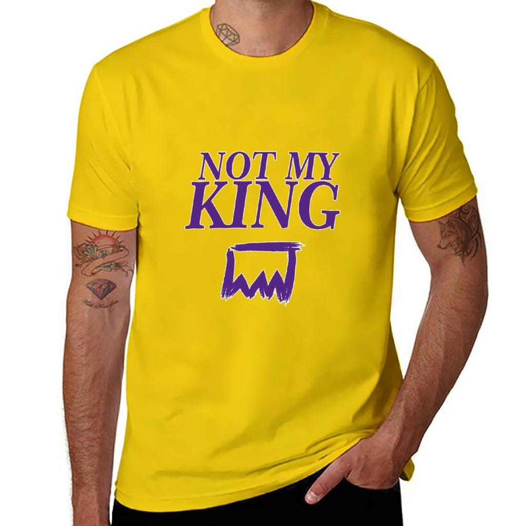 Not My king TShirt korean fashion summer tops mens clothes
