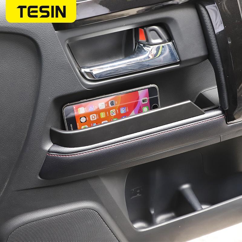 TESIN ABS Car Door Armrest Grab Handle Storage Box Organizer Tray Stowing Tidying Interior Accessories for Toyota 4Runner