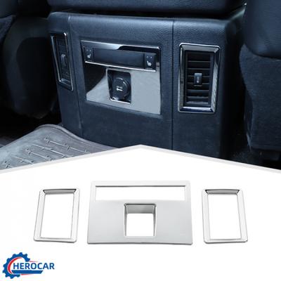 3x Rear Air Condition Vent Outlet Panel Cover Decor Frame For Dodge RAM Chrome