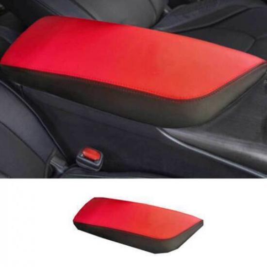 Center Console Leather Red Armrest Box Holster Trim For Toyota Camry 2018-