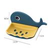 1PCS Small Whale Soap Box Free Punch Bathroom Drain Soap Rack Bathroom Wall Mounted Soap Organizer Shelf LM