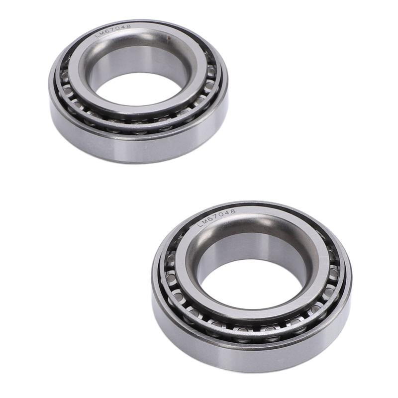 LM67010 2 Sets Trailer Wheel Hub Bearing Kit with Protector Professional LM11949 LM11910 for 1 1/4in 3/4in Axles LM67048