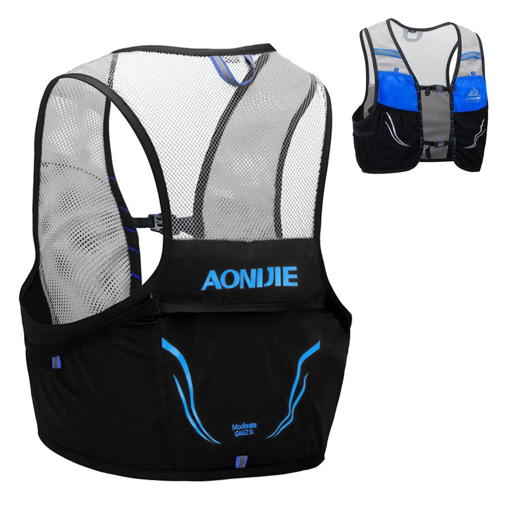TRIWONDER Running Backpack for Trail and Hydration Black Bag inches 2.5L Running, Marathons, (Blue & - Only, L/XL - 42-45 (Bust))