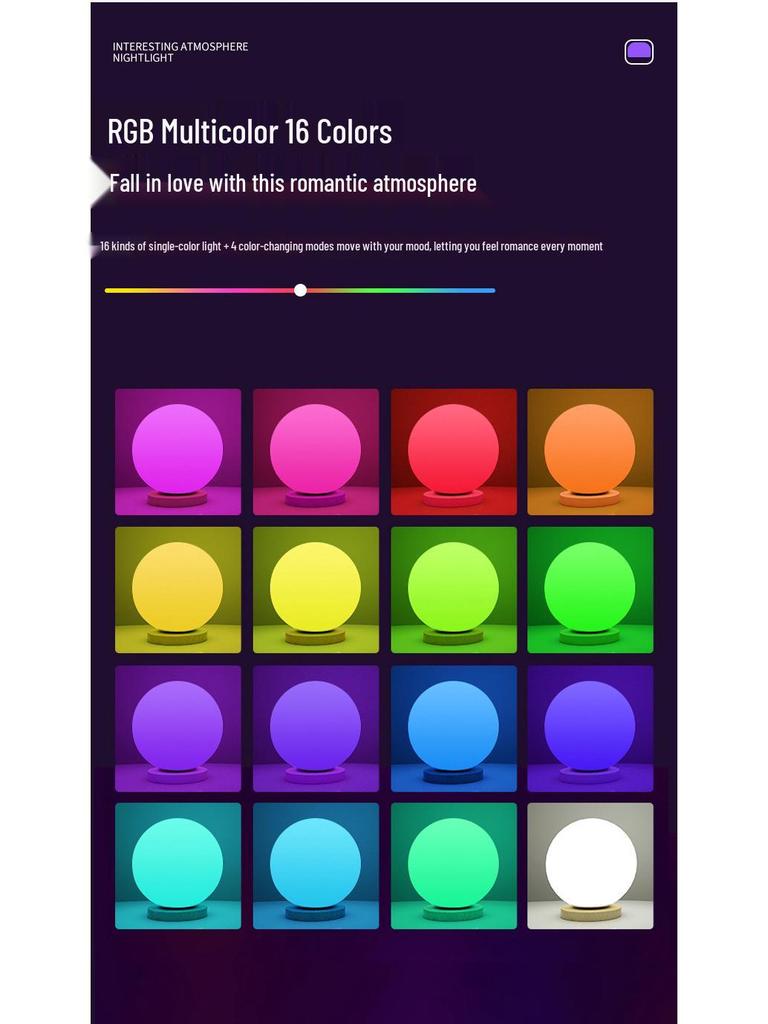 Kablosuz Uzaktan Kumandalı Renk Değiştiren Yatak Odası Ambiyans Işığı