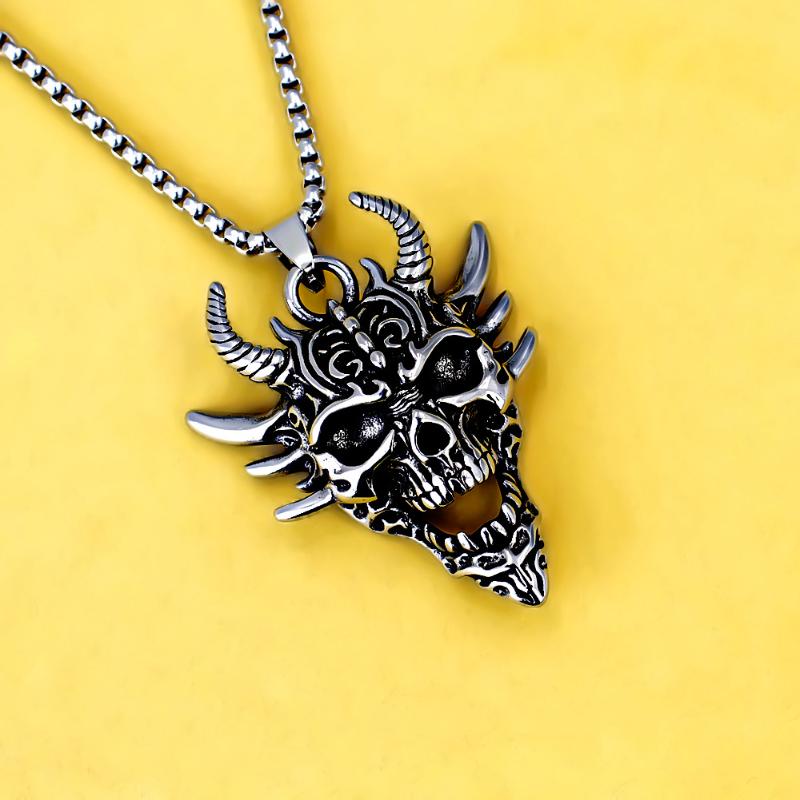 Retro Norse Mythology Double Raven Tree Of Life Pendant Necklace For Men Personality Charm Hip Hop Cool Casual Jewelry Gift