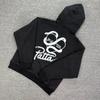 Cross-border beauty tide Patta European and American street fleece hoodie printing loose casual men's and women's hooded pullover sweater tide