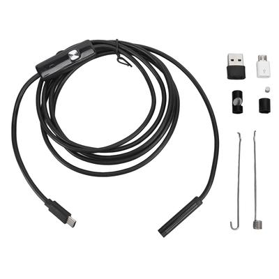 7mm Diameter 2m Cable Industrial Endoscope Type C USB MicroUSB Inspection Camera for Mechanical