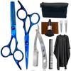 6.7 Inches Hair Cutting Scissors Set, Flat & Thinning Scissors with Accessories for Barber Salon Shop and Homeuse