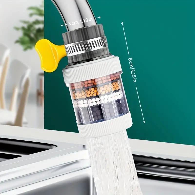 

Faucet Water Filter Kitchen Splash Plastic Removes Chlorofluoride Heavy Metals Containing Activated Carbon Universal