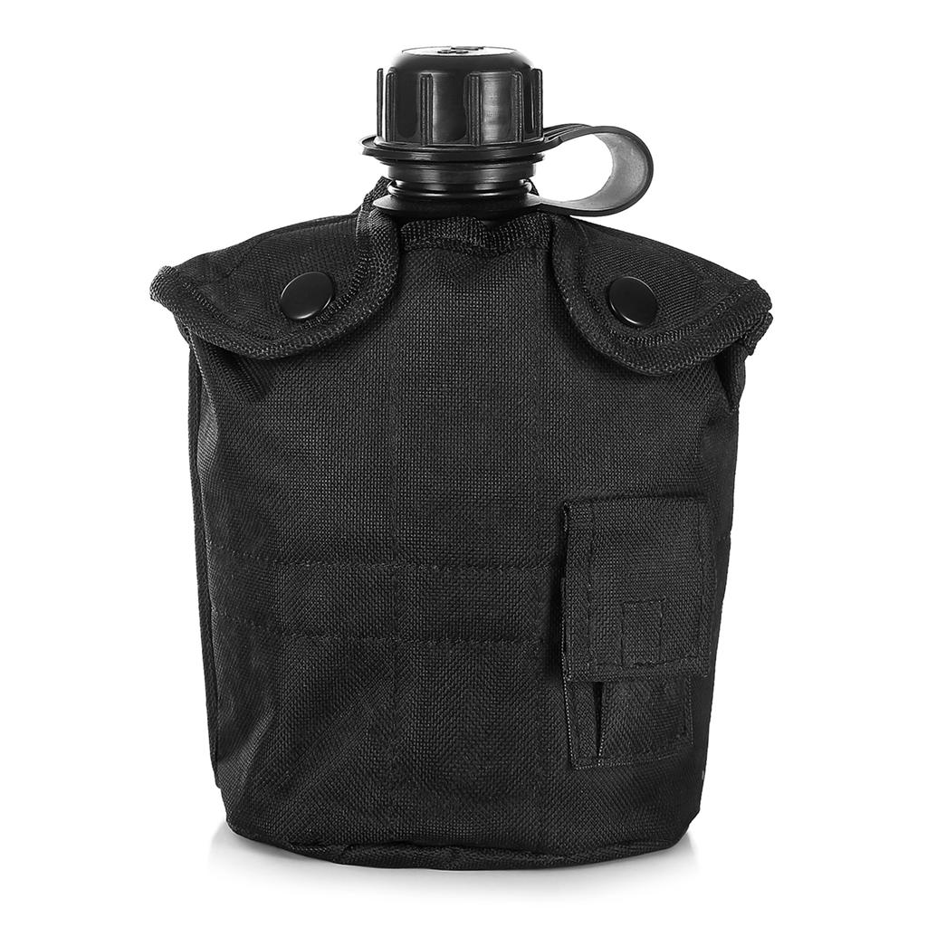 3-teiliges Feldflaschen-Set mit Aluminiumbecher und Hülle für Outdoor-Camping, Wandern, Rucksackreisen, Survival 3-teiliges Feldflaschen-Set