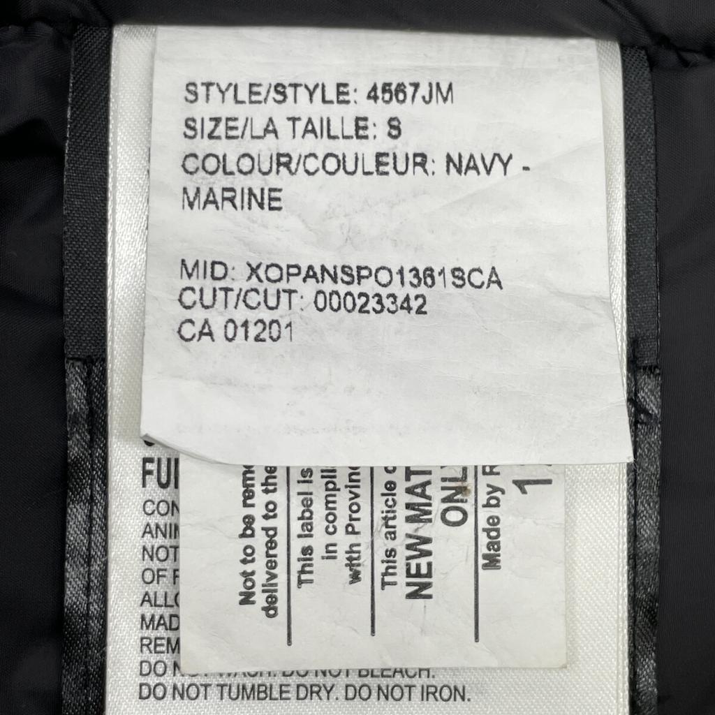 Canada Goose Domáce autorizované 4567JM CITADEL páperová bunda Bunda S Námornícka Použitá