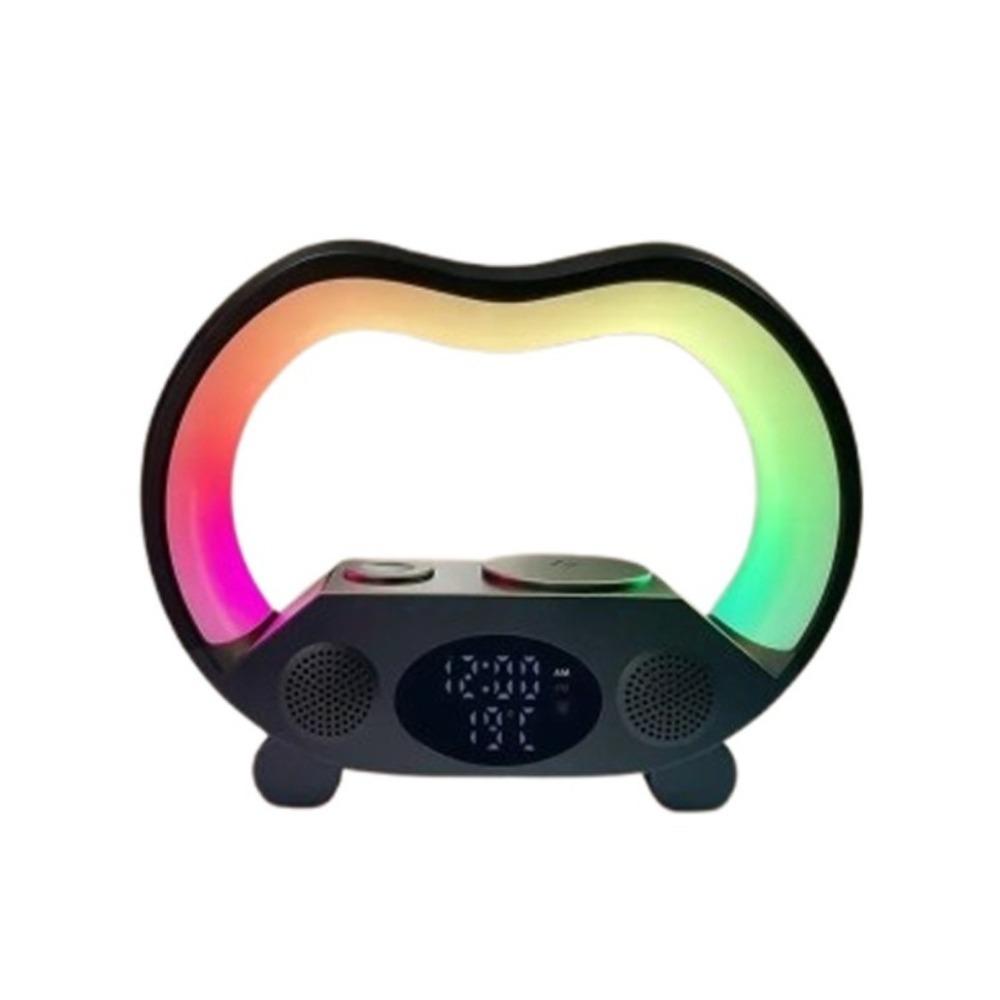 6 IN 1 Multifunction Wireless Charger Night Light and Clock Best Birthday Gift