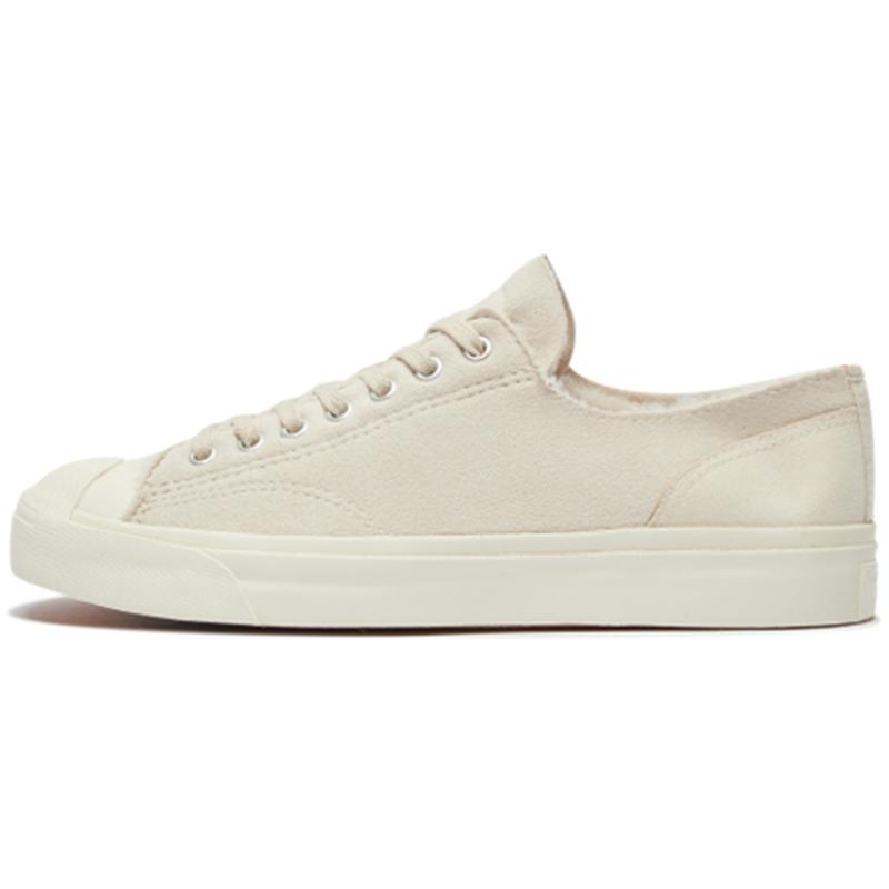 

Converse Jack Purcell Velvet Comfortable and Simple Low-Top Canvas Unisex Beige 38