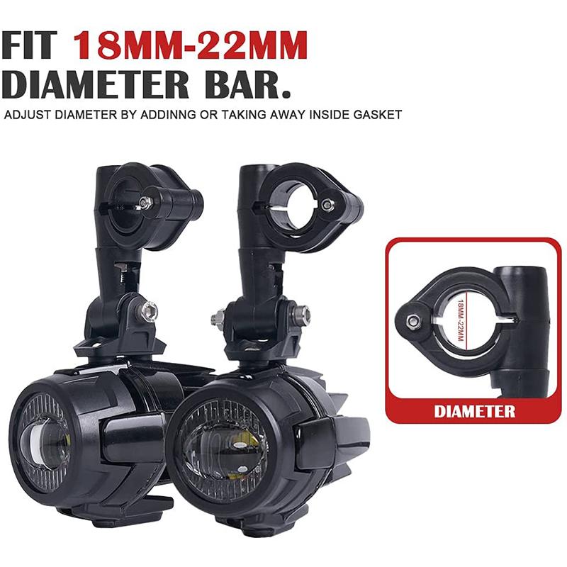 Upgrade 40W 6000K Brighter Fog Light Auxiliary Lamp for BMW R1200GS, F800GS, F700GS, F650, K1600 Motorcycles