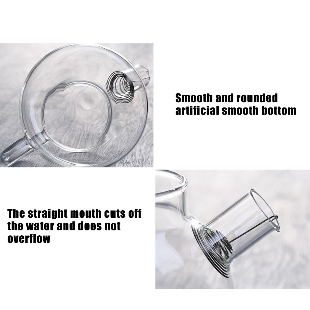 Large-capacity Transparent Glass Kettle Tea Water Jug Coffee Lemonade Pitcher Heat-resistant Explosion-proof Heatable Carafe