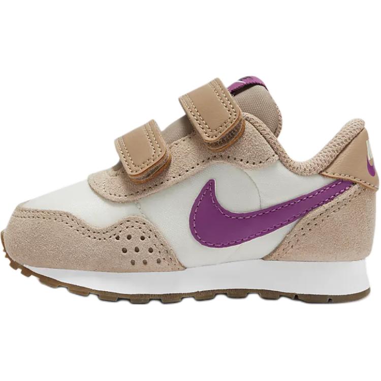 Детские кроссовки Nike MD Valiant, нескользящие, износостойкие, низкие, для малышей, желто-бело-фиолетовые, для младенцев и малышей, CN8560-202 22