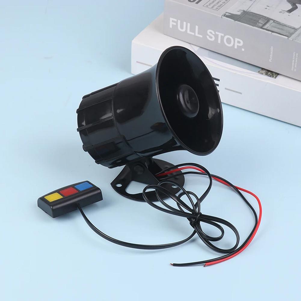 12v Car Motorcycle Horn With 3 - Tone Sound Abs Plastic Loud Warning Horn With Switch For Vehicle Safety Alert O5s4