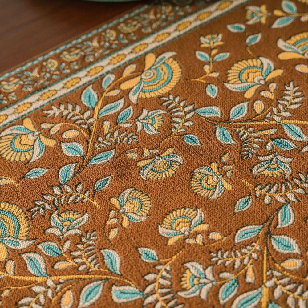 with Tassel Ethnic Style Table Runner Cotton Tablecloth Table Flag Table Cover  Table Decor