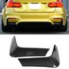 Carbon Fiber Rear Bumper Spoiler Trims Corner Anti Crash Cornerite Valance Flaps Fits for F80 M3