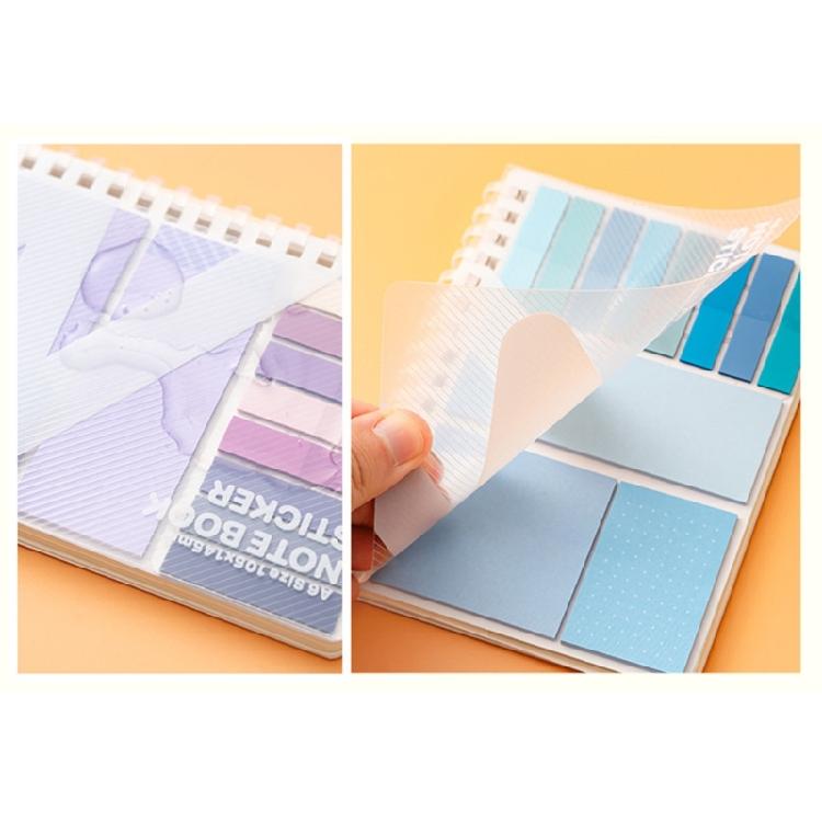 Portable Notebook Memopad With Adhesive Note Colorful Adhesive Index Label For Notebook Planner Office School Supplies