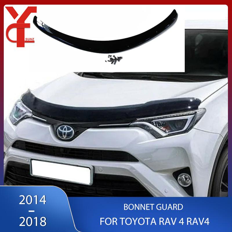 ABS Front Bumper Bonnet Guard Bonnet Hoop Scoop For Toyota Rav 4 Rav4 2014 2015 2016 2017 2018 YCSUNZ Car Accessories