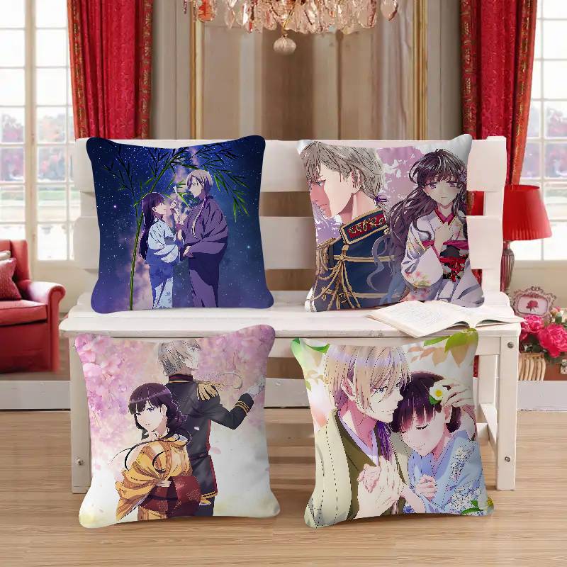 Anime-M-My Happy Marriage Pillow Anime Pillow Sofa Bed Head Pillow Cover Cushion Cover 45x45 Cm Fashion