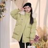 SNOWFLYING 2024 Women's Short Faux Fur Collar Down Jacket X301420726F
