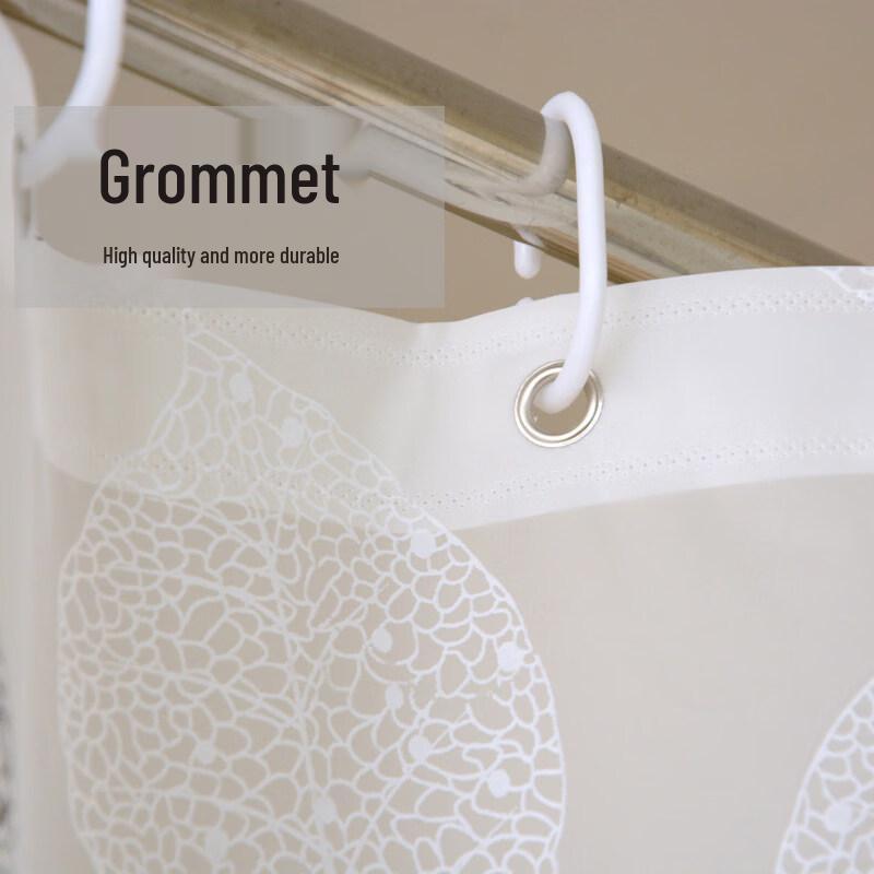 LIEI Thickened Anti-Mold PEVA Shower Curtain