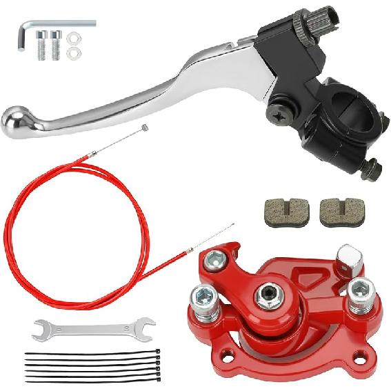 Mini Bike Brake Lever Kit + Mini Bike Brake Caliper Replacement For Coleman CT100U CC100X Baja DB30 Motovox MBX10 MBX11 MMB80 MMB105 79Cc 97Cc 100Cc