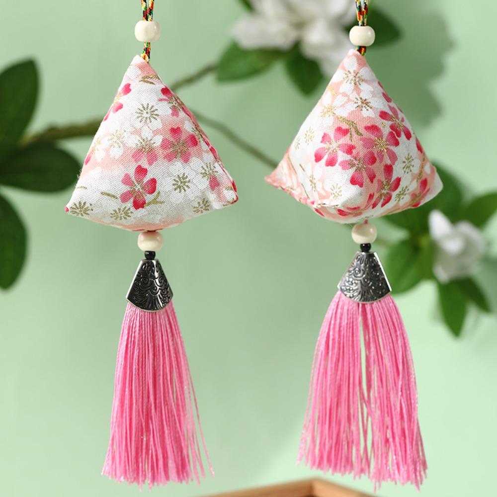 1/2 Stück Abweisend Auto Quaste Anhänger Amulett Segen Quaste Beutel Stickerei Kordelzugbeutel