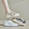 2025 Summer Women's Korean Style White Sneakers: Height Increasing, Breathable, Trendy Skateboard Shoes