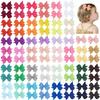 30Pcs Metal Clips Hair Bows Fully Lined Hair Accessories Lovely Children Hair Accessories  For Kids
