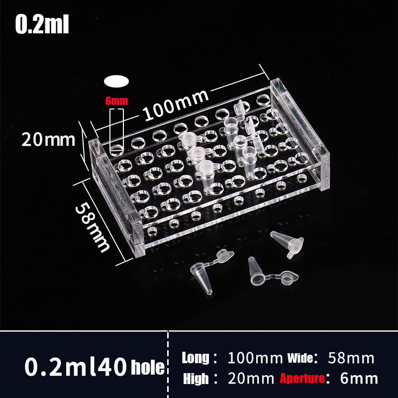 0,2 ml/0,5 ml/1,5 ml/2 ml/10 ml/15 ml/50 ml Reagenzglashalter Reagenzglasständer 40/40/24/24/18/10 Löcher Labor Schulbedarf