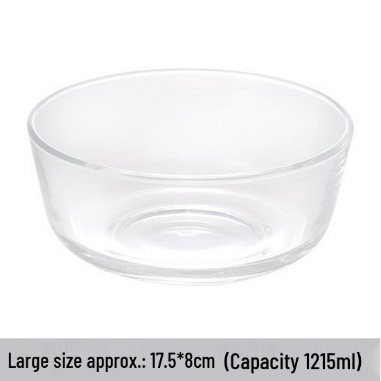 Transparent Glass Bowl for Salad, Soup, Dessert, Noodles, Rice, and Fruit