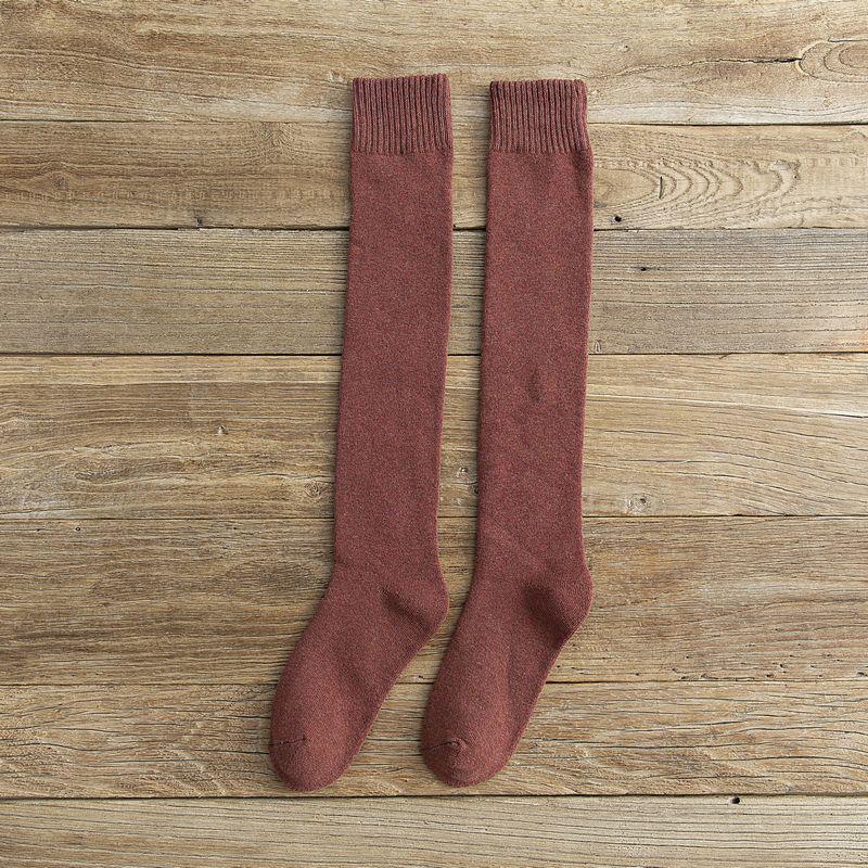 Extra Thick Winter Knee-High Cotton Socks for Men & Women