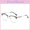 Business Retro Eyeglasses Frame For Men With Blue Light Blocking Lens And Full Rim Design