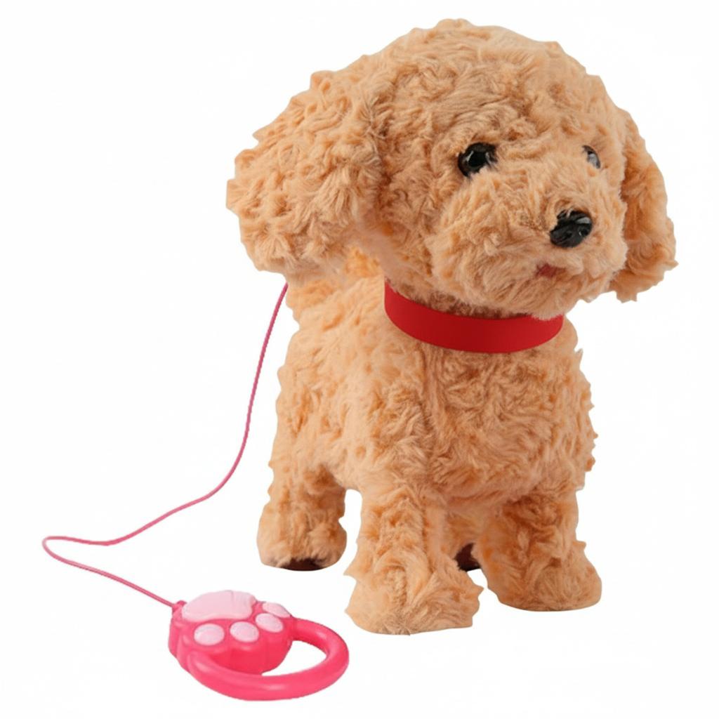 Touch-Sensitive Interactive Plush Dog Realistic Touch Sensing Plush Dog Licking/Talking Puppy Leash Control Pet Toy Gift