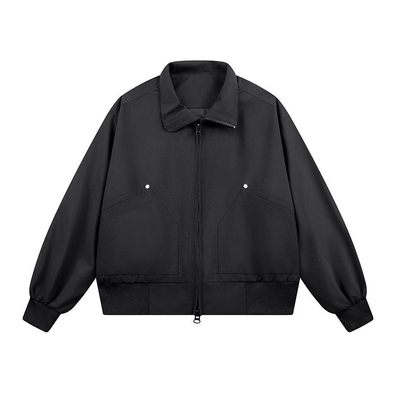 2026 Men's Loose Fit Bomber Jacket: Versatile Casual Spring/Autumn Outerwear for Him and Her