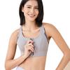 Women's High Impact Front Zip Sports Bra - Summer Shockproof, Stylish Back, Supportive for Running & Yoga