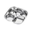 316 Stainless Steel 3-Compartment Lunch Plate