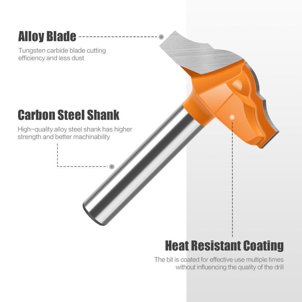 Cabinet Door Knife Xiaomin Flower Line Knife Door Bucket Knife Line Knife 6 Handle 1/4 Handle Flower Line Knife Trimming Machine Milling Cutter Door