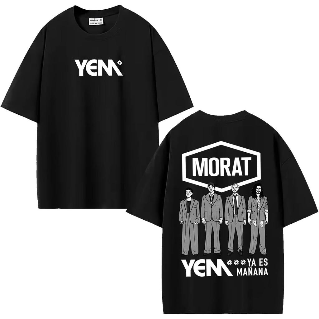 Band Morat Yem Ya Es Manana World Tour 2027 Graphic T Shirt Clothing Hip Hop Pop Music T-shirts Casual 100% Cotton T-shirt