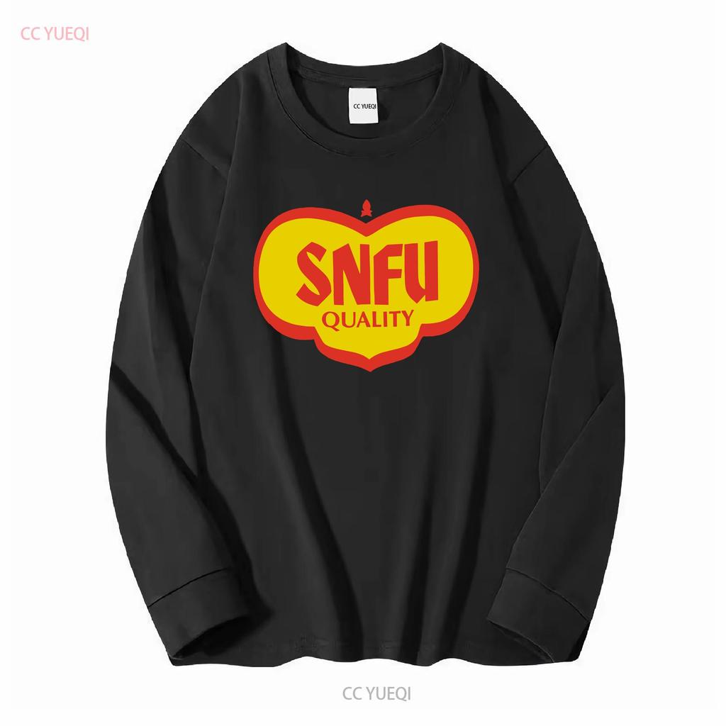 Snfu tourt um die Welt und anderswo Hardcore-Punk 80er Remake Shirt TE2506 lange Ärmel Vintage Gewaschen Stilvoll